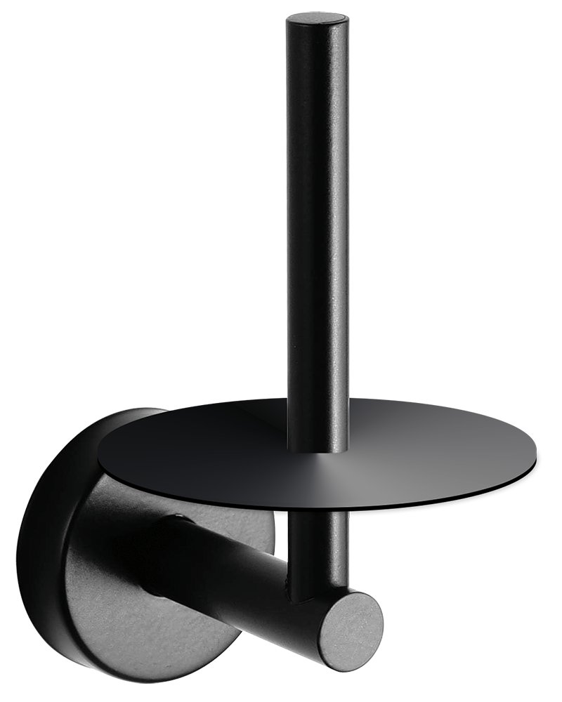 Soporte para rollo de papel WC de repuesto Serie Black Fricosmos
