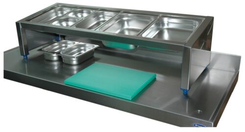 Soporte porta cubetas Gastronorm de sobremesa y mural Fricosmos 740x390x275 mm