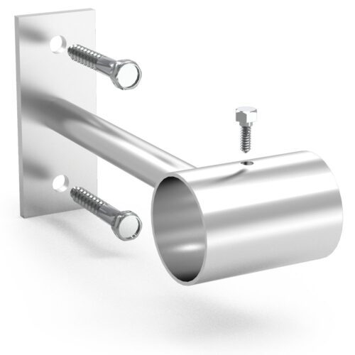 Soporte recto inox de tubo para atornillar Fricosmos 150x30 mm