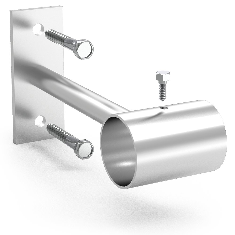 Soporte recto inox de tubo para atornillar Fricosmos 200x30 mm