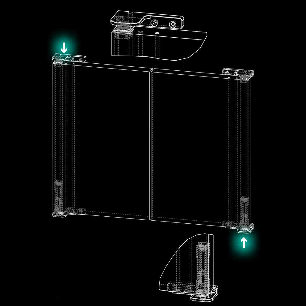 Soporte TRC de zamak para bisagra TRS-1 · vista 4