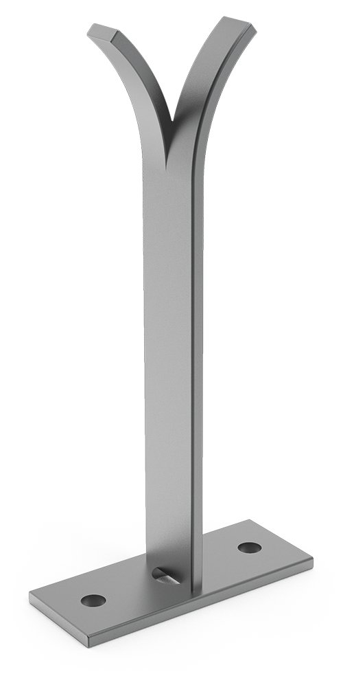 Sujeción de hierro para tirante atornillado Fricosmos 100x40x100 mm