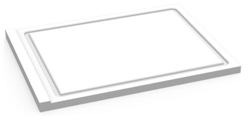 Superficie de trabajo reversible en fibra blanca Fricosmos 500x400x20 mm