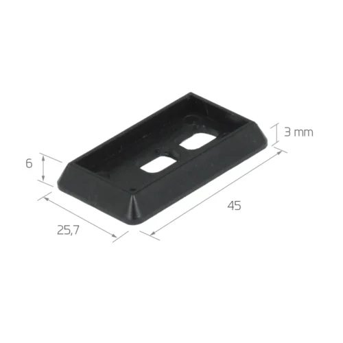 Suplemento de 3 mm para nariz A de cierres G-680, G-690 y G-695 · vista 2