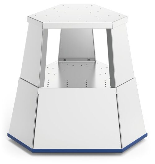 Taburete rodante profesional en acero inoxidable Fricosmos