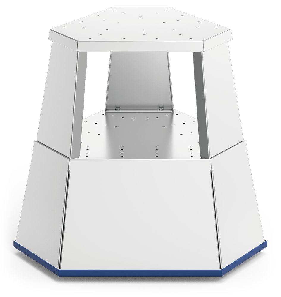 Taburete rodante profesional en acero inoxidable Fricosmos