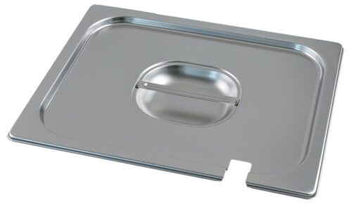Tapa inox para cubeta GN 1/2 con muesca para cazo Fricosmos 325x265 mm