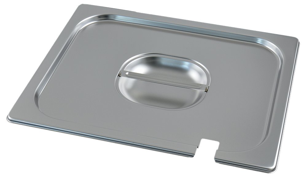 Tapa inox para cubeta GN 1/2 con muesca para cazo Fricosmos 325x265 mm