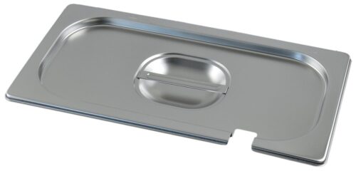Tapa inox para cubeta GN 1/3 con muesca para cazo Fricosmos 325x176 mm