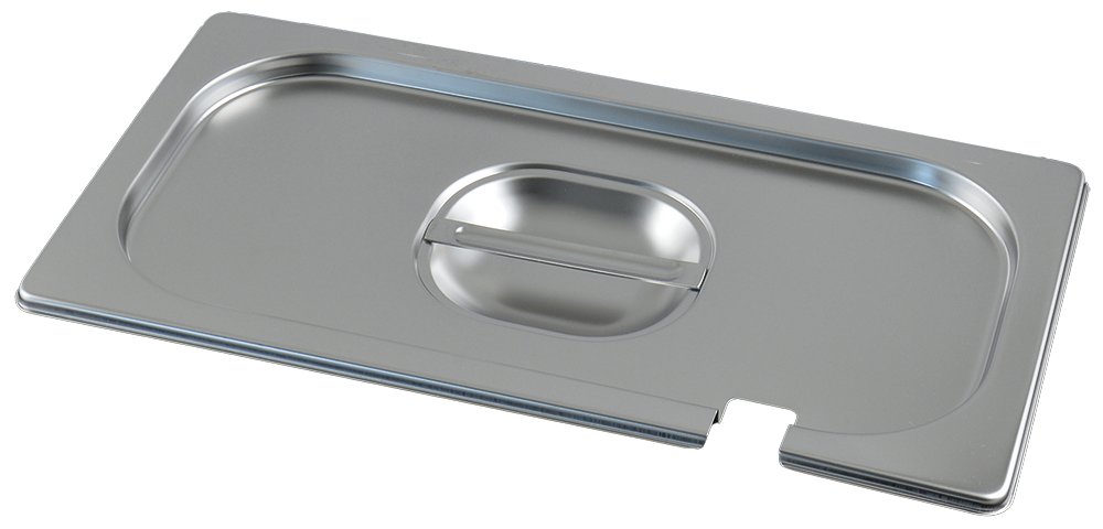 Tapa inox para cubeta GN 1/3 con muesca para cazo Fricosmos 325x176 mm