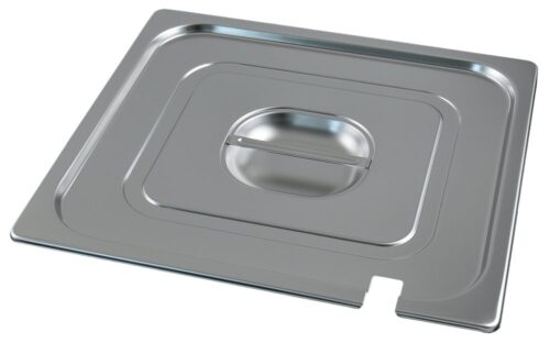 Tapa inox para cubeta GN 2/3 con muesca para cazo Fricosmos 354x325 mm