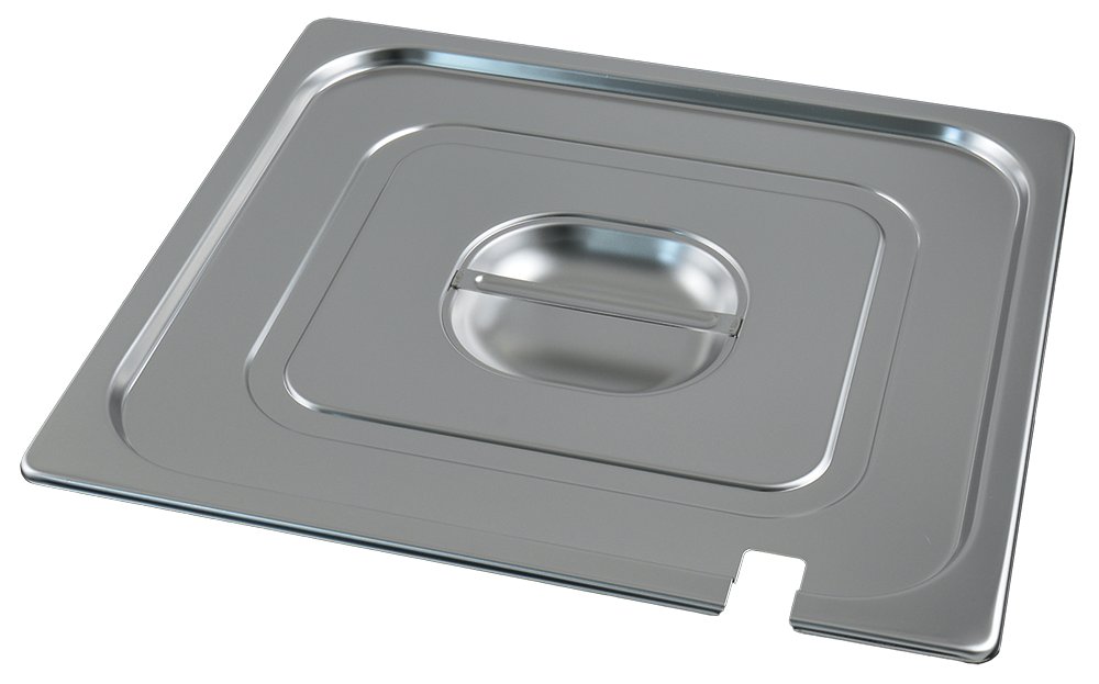 Tapa inox para cubeta GN 2/3 con muesca para cazo Fricosmos 354x325 mm