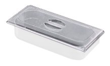 Tapa plana de policarbonato para cubeta de heladería Fricosmos 330x165x20 mm