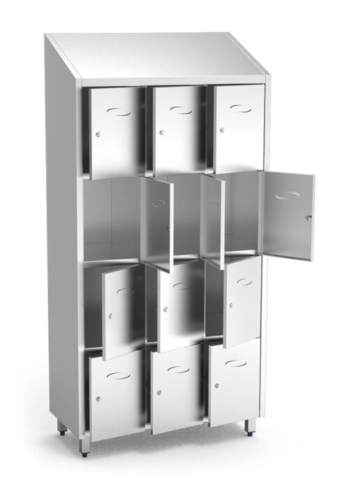 Taquilla casillero inox 12 compartimentos Fricosmos