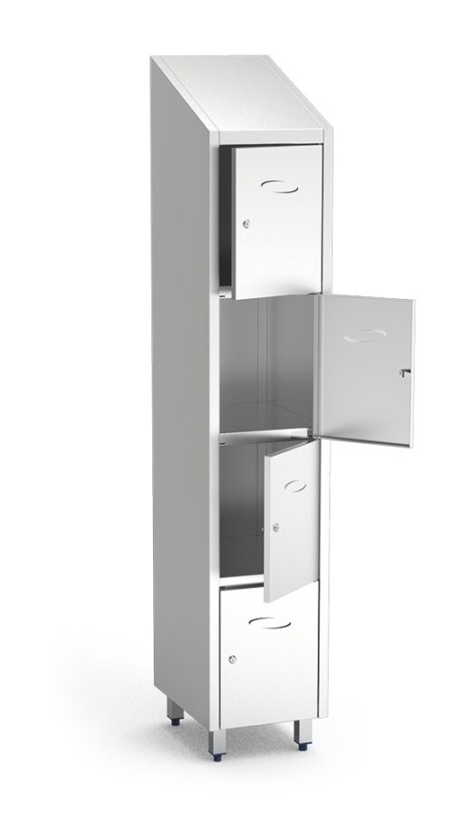 Taquilla casillero inox 4 compartimentos Fricosmos