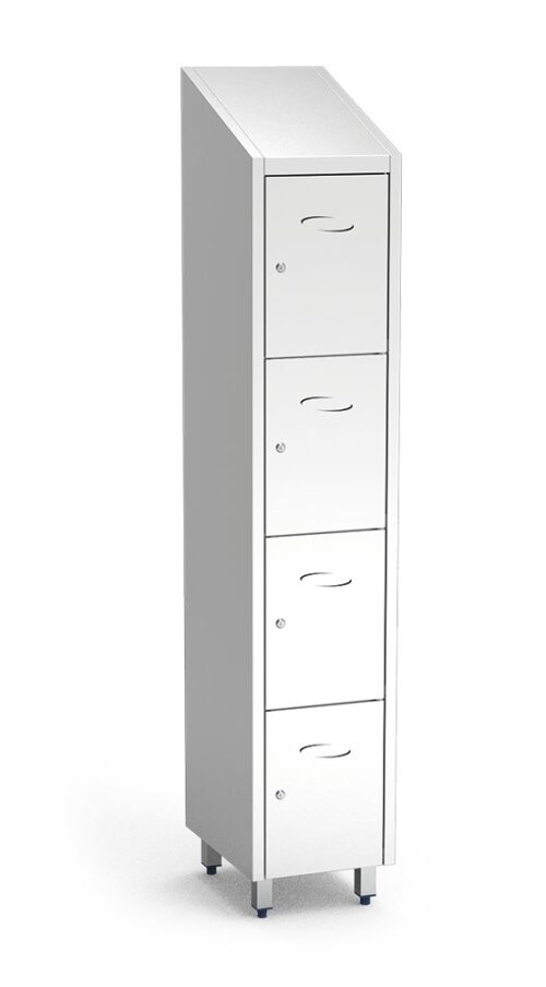 Taquilla casillero inox 4 compartimentos Fricosmos