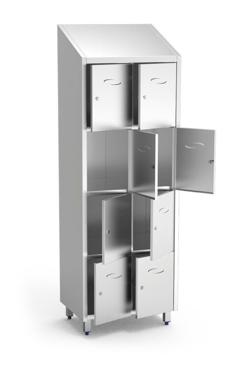 Taquilla casillero inox 8 compartimentos Fricosmos