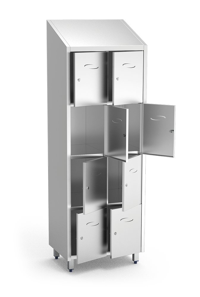 Taquilla casillero inox 8 compartimentos Fricosmos