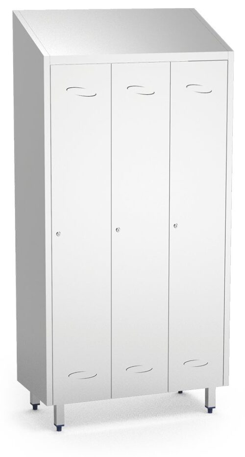 Taquilla grande inox 3 puertas Fricosmos