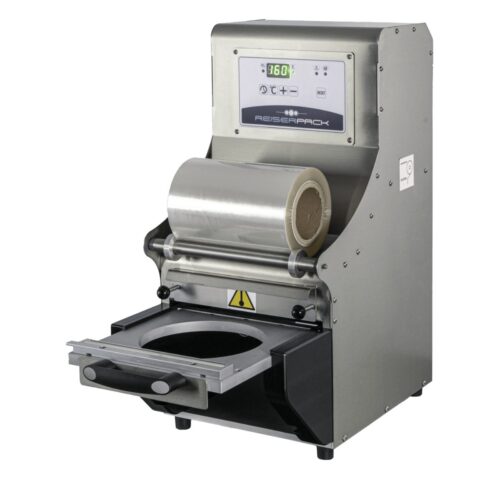 RPS220 benchtop semi-automatic tray sealer, side view