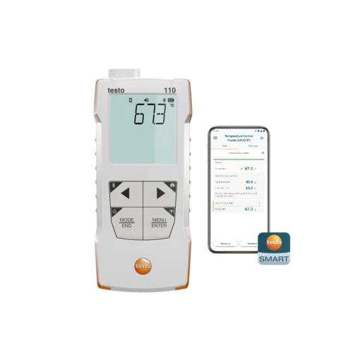 testo 110 Food con App testo Smart · testo 110 Food with testo Smart App