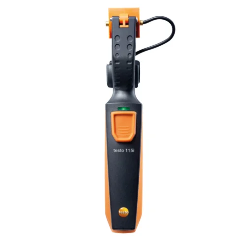 Termómetro de pinza para tuberías testo 115i Smart Probe · testo 115i pipe clamp thermometer Smart Probe
