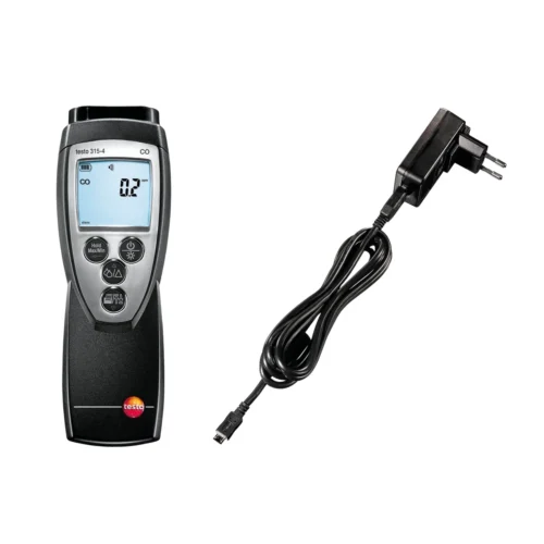 testo 315-4 con alimentador USB · testo 315-4 with USB power supply