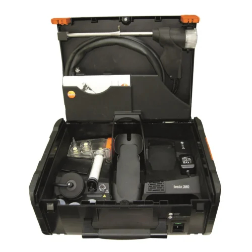 Medidor de partículas finas testo 380 en maletín · testo 380 fine particle analyser in case
