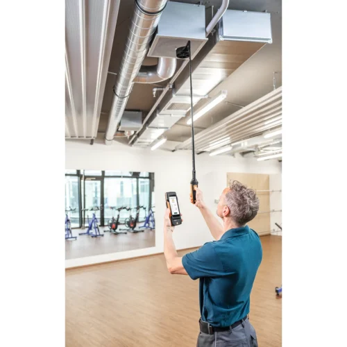 testo 400 con sonda de molinete Bluetooth · testo 400 with Bluetooth vane probe