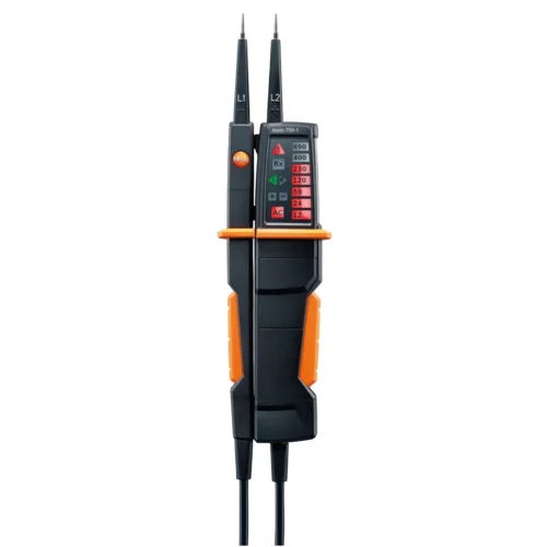 Comprobador de tensión testo 750 con pantalla LED 360º · testo 750 voltage tester with 360º LED display