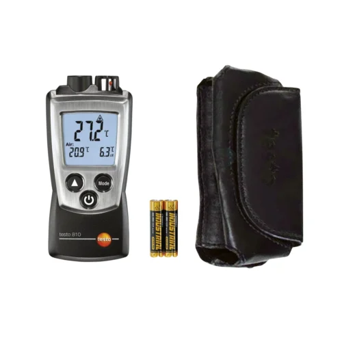 testo 810 con estuche de cinturón y tapa · testo 810 with belt case and cap