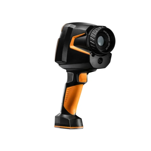 Cámara termográfica testo 883, vista trasera · testo 883 thermal imager, rear view