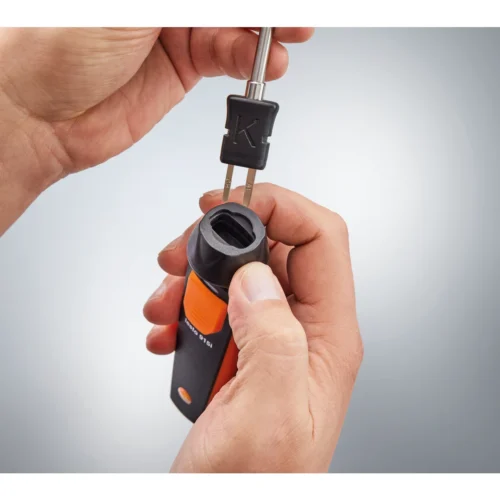 Cambio de sonda en el testo 915i · Probe change on the testo 915i