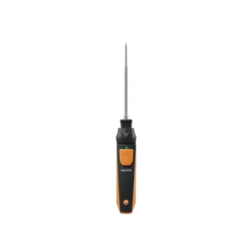 Termómetro testo 915i con Bluetooth y sonda de inmersión/penetración · testo 915i Bluetooth thermometer with immersion/penetration probe