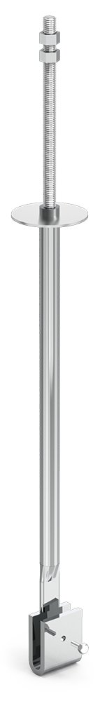 Tirante de techo inox para pletina con varilla roscada Fricosmos øM14x100 mm
