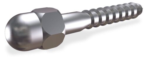 Tornillo inox barraquero con embellecedor 40x6 mm Fricosmos