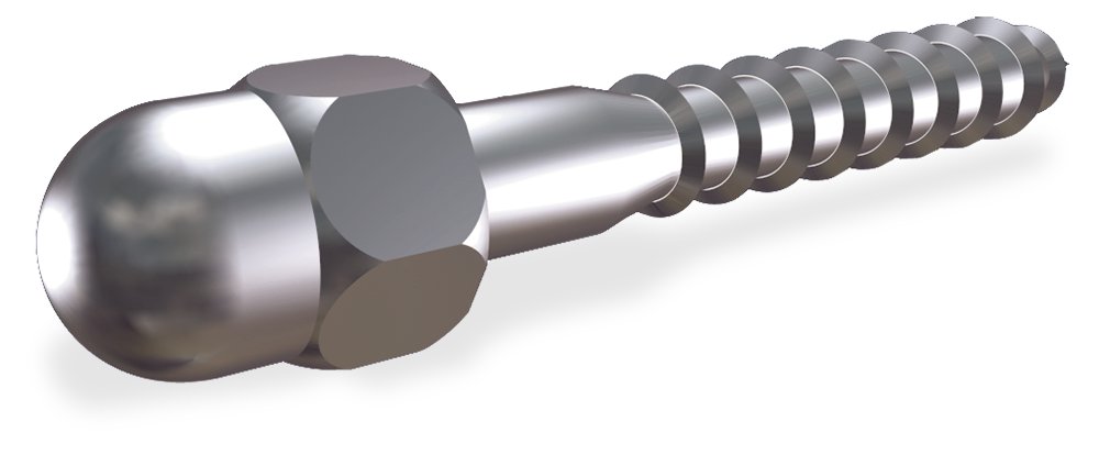 Tornillo inox barraquero con embellecedor 40x6 mm Fricosmos