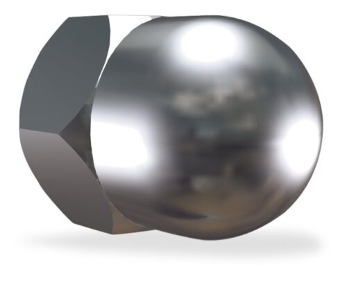 Tuerca ciega inox hexagonal con rosca métrica Fricosmos øM4 mm