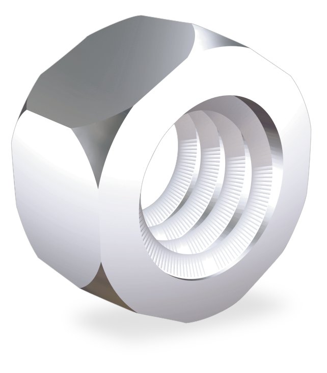 Tuerca inox hexagonal con rosca métrica Fricosmos øM4 mm