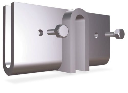 U en forma de doble T inox Fricosmos 100x40x50 mm