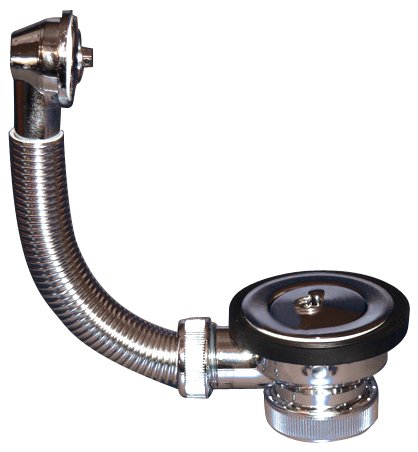 Válvula 1 1/2 PVC acabado cromado con rebosadero Fricosmos