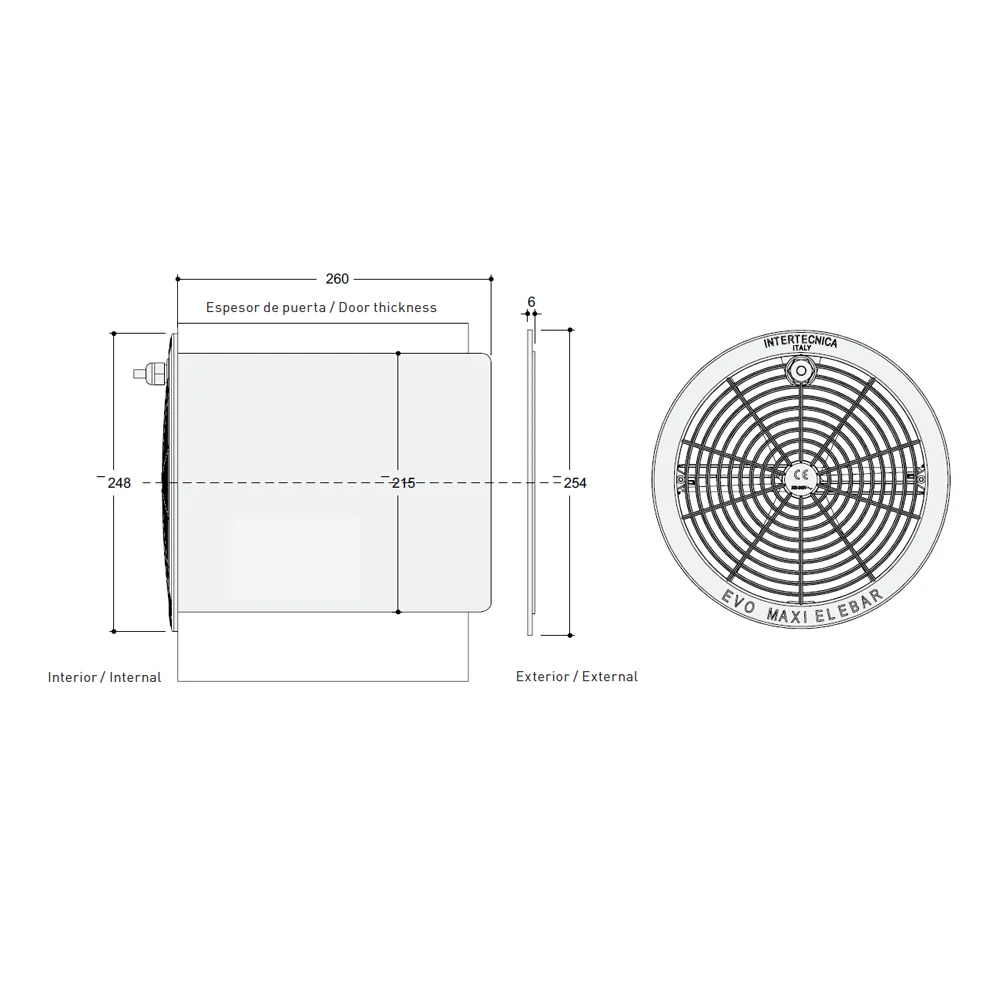 Válvula Evo-Maxielebar BT R20912 para pared – imagen 2