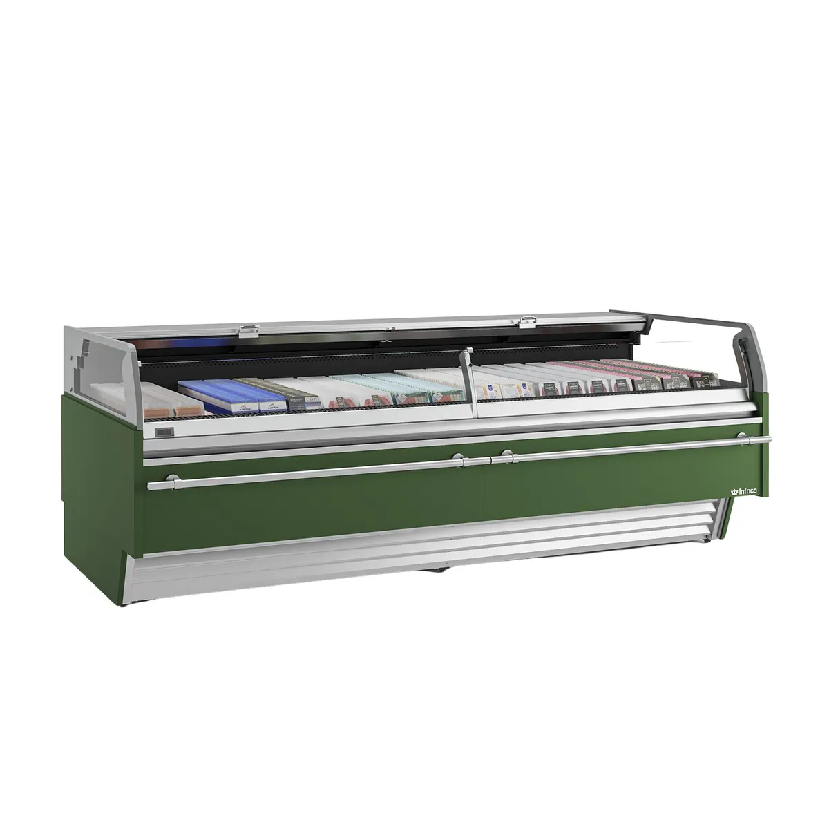 Infrico VBC 18 CPCB low-glass self-service display case (range reference image)