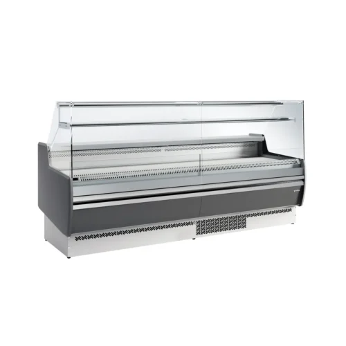 Infrico Marbella straight glass refrigerated serve-over counter (range image, VMB 12 RIUP) in another finish