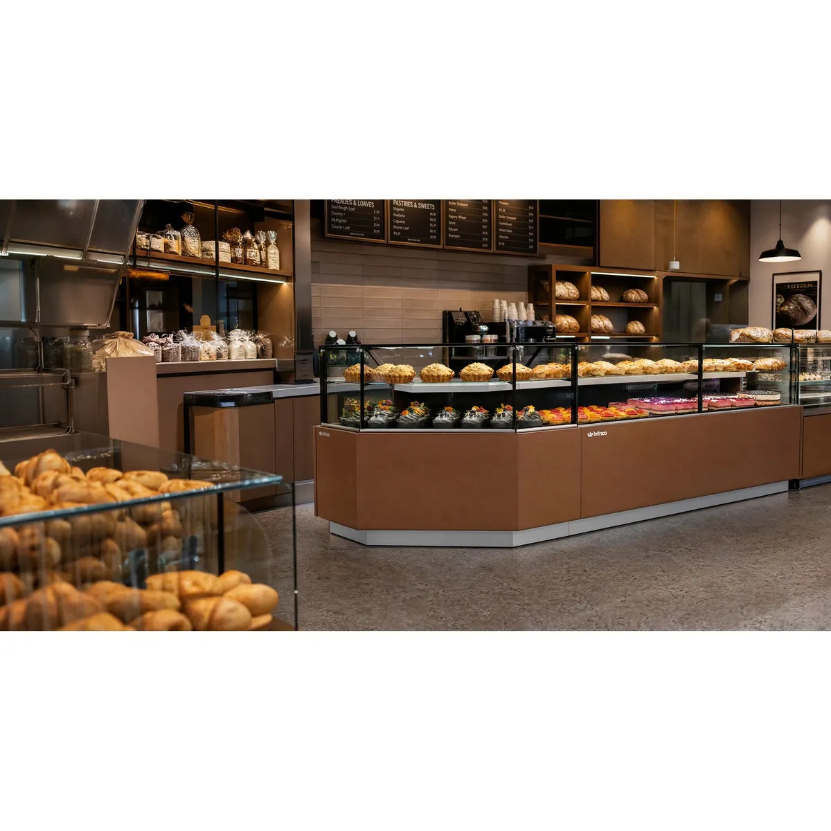 Infrico VMG 25 RULG refrigerated pastry display case