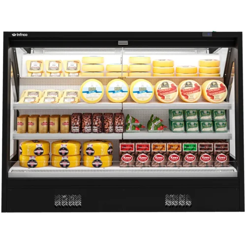 Infrico MSB 18 open refrigerated display with products