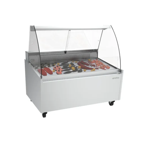 Infrico VML 12 C display case with fish on display