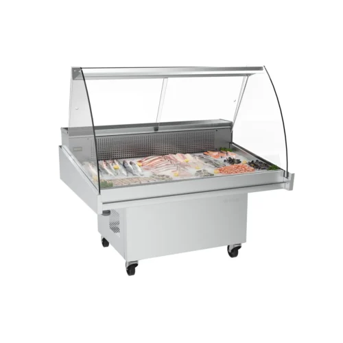 Infrico VML 12 CNK display case with fish on display