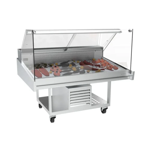 Infrico VML 12 PNK display case with fish on display