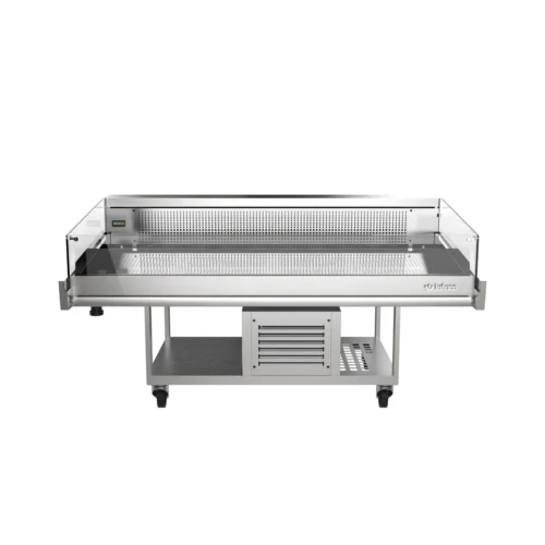 Front view of the Infrico VML 15 BNK fish display case